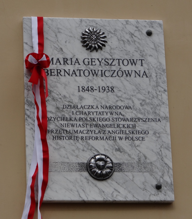 Tablica upamietniajaca Marie Geysztowt Bernatowiczowne (fot. Ewa Jozwiak)