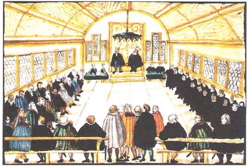 Taeuferdisputation in Zuerich im Jahr 1525 (Heinrich Thomann)