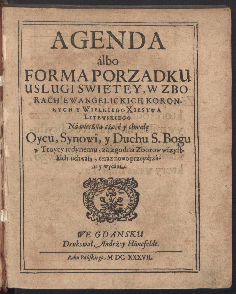 Agenda Gdanska z 1637 r.